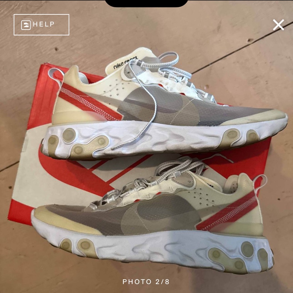 Men’s 10.5 Nike React Element Sneakers